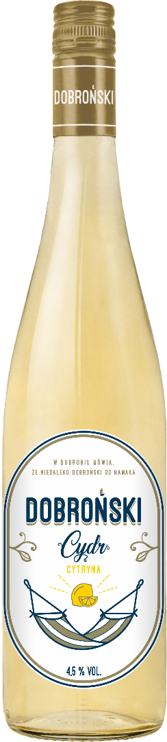 Cydr Dobroński cytryna 0,75l 4,5% widok 1