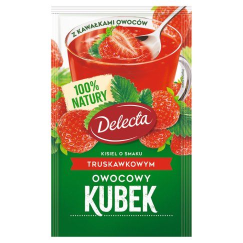 Kisiel Owocowy Kubek truskawkowy Delecta 30g widok 4