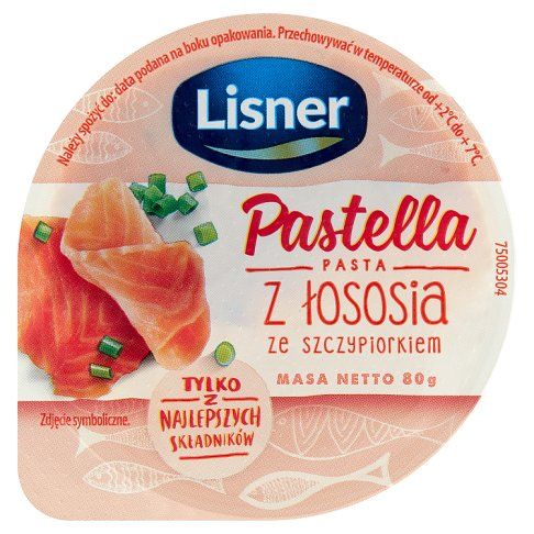 Pastella z łososia Lisner 80g widok 1
