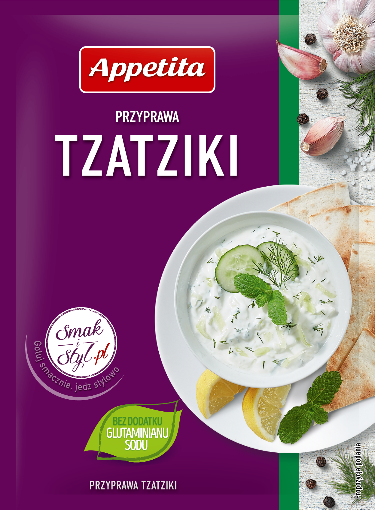 Przyprawa tzatziki Appetita 20g widok 1