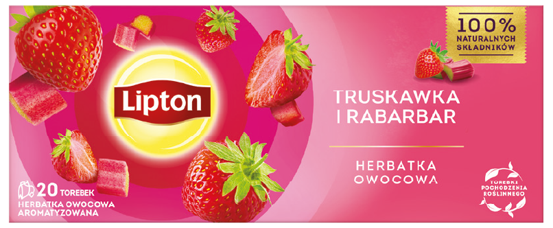Herbatka owocowa mango czarna porz Lipton 20x1,7g widok 1