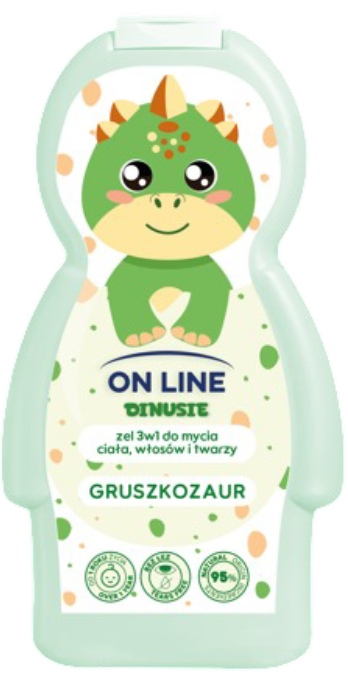 Żel do mycia dla dzieci 3w1 Dinusie 360ml mix widok 1