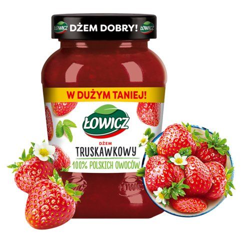 Dżem truskawkowy Łowicz 450g widok 2