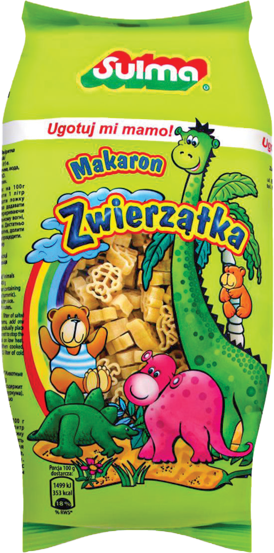 Makaron zwierzątka Sulma 500g widok główny