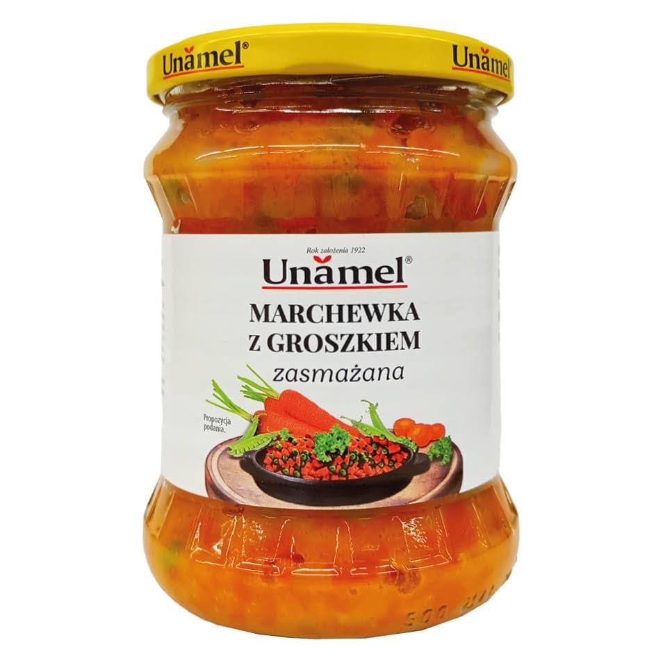 Marchewka z groszkiem zasmażane Unamel 460g widok 1