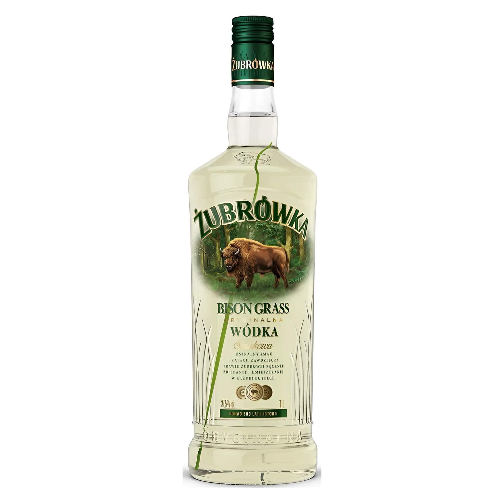 Wódka smakowa Żubrówka Bison Grass 1l 37,5% widok 1