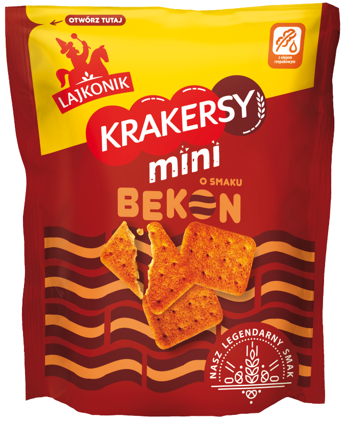 Krakersy mini bekon Lajkonik 100g widok 1