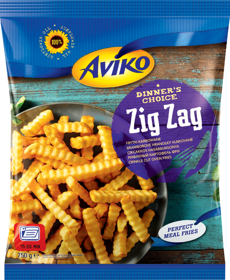 Frytki Zig Zag Aviko 750g widok główny