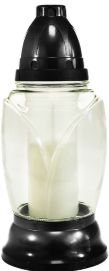 Znicz szklany D-6 90g 30h widok 1