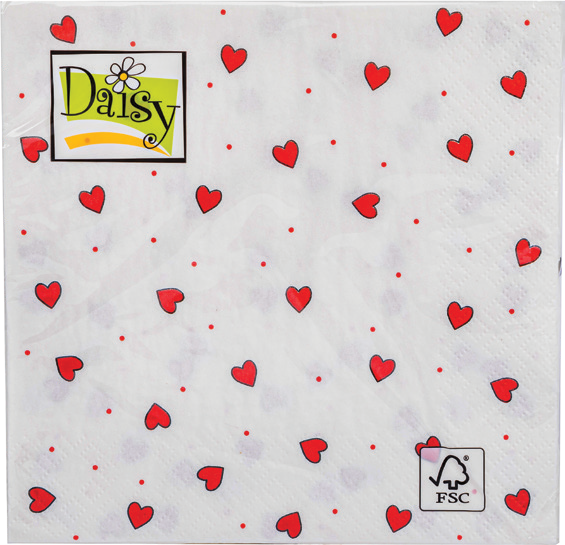 Serwetki Daisy 33x33cm 20szt widok 3