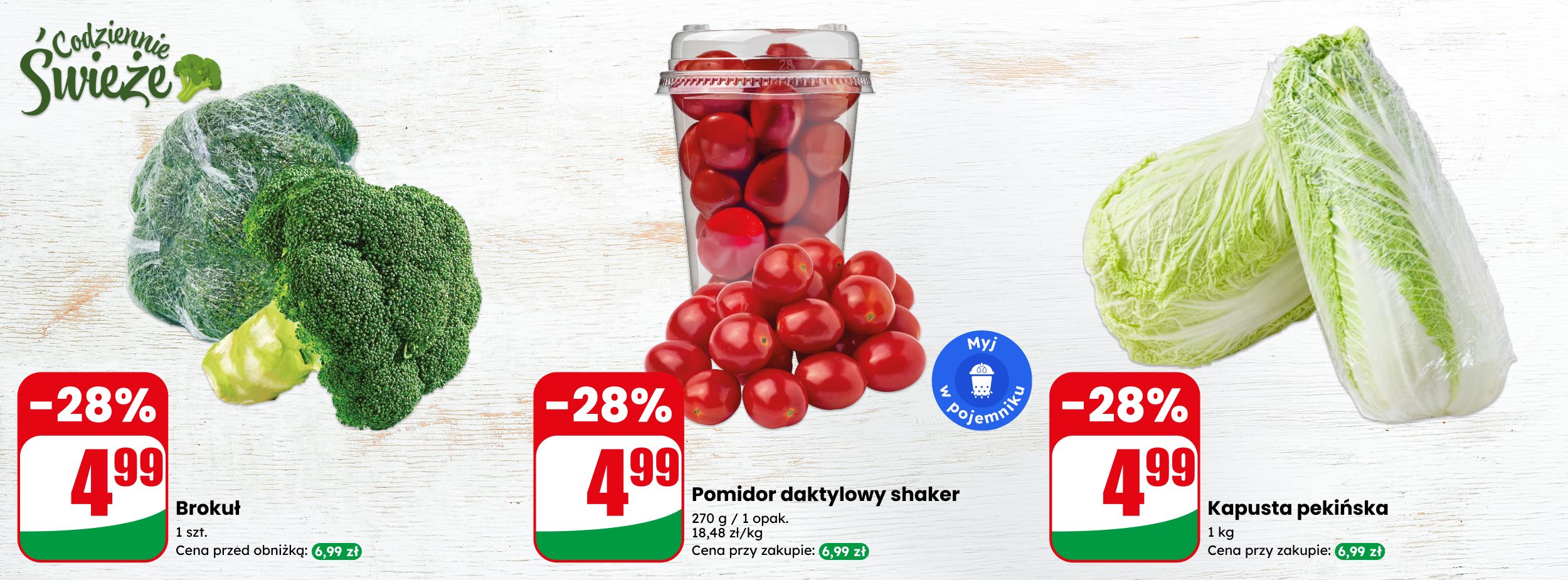 Codziennie Świerze - Warzywa w DINO!