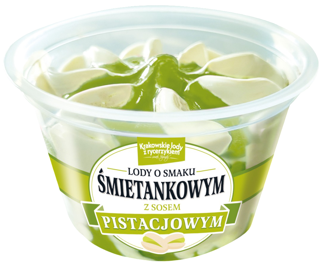 Lody kubek śmietankowe z sos pistacjowym B&G 220ml widok 1