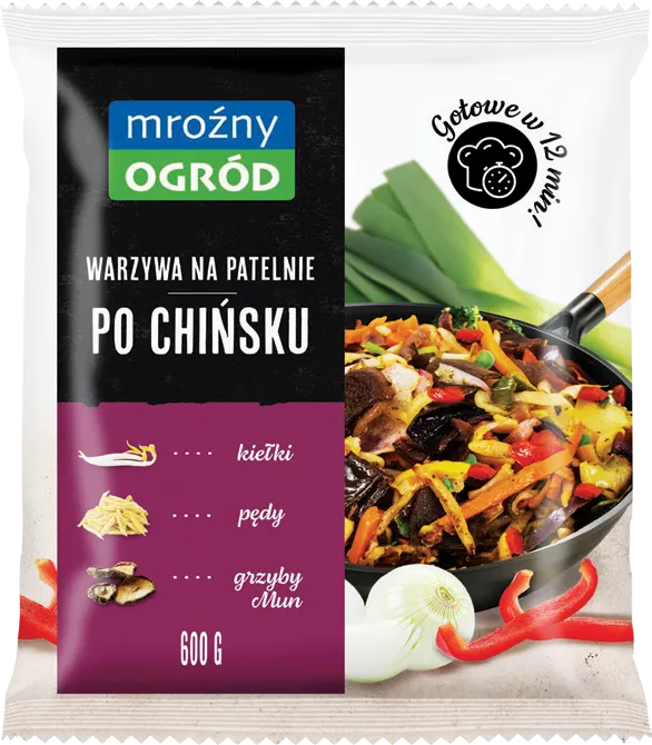 Warzywa na patelnię po chińsku Mroźny Ogród 600g widok główny