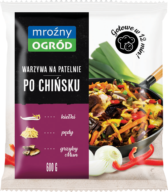 Warzywa na patelnię po chińsku Mroźny Ogród 600g widok główny