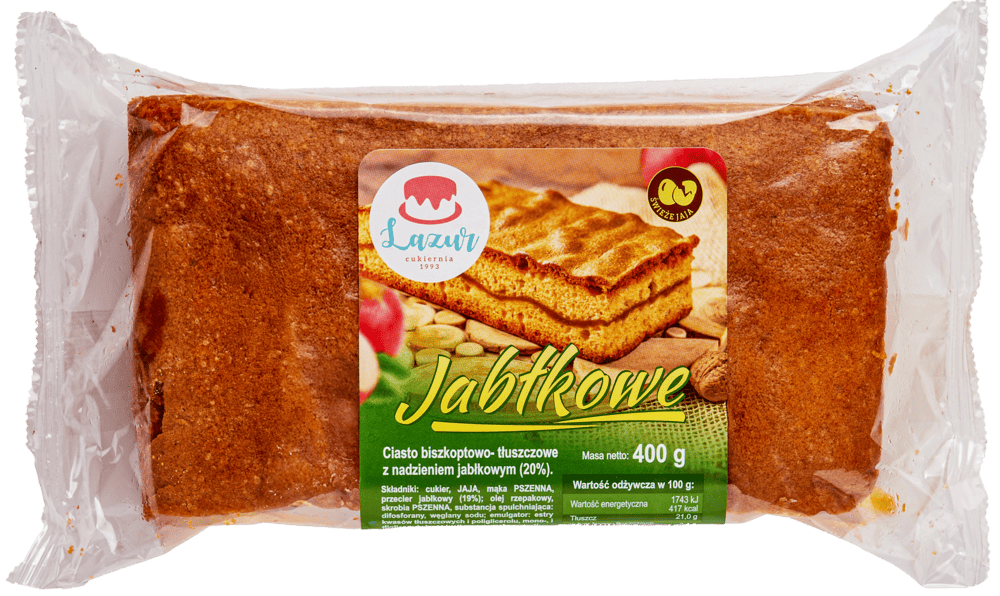Ciasto jabłkowe Lazur 400g widok 1