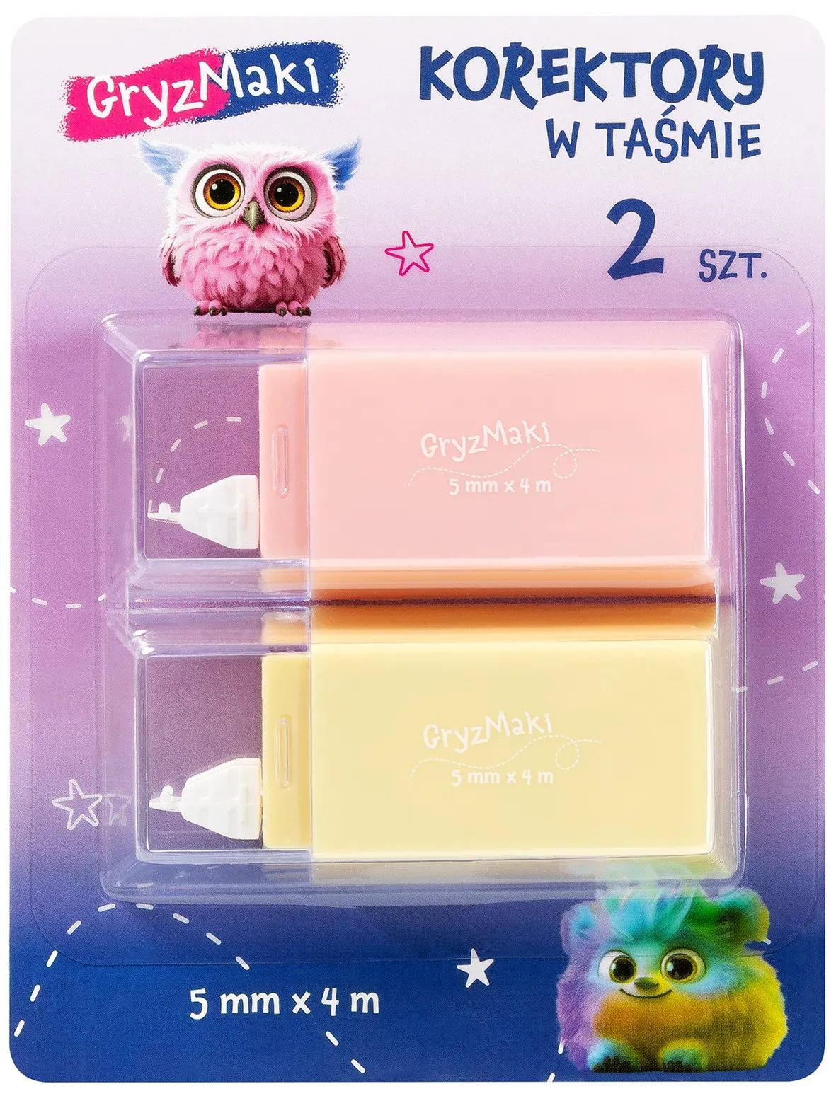Zdjęcie produktu - Korektor w taśmie Gryzmaki 5mmx4m 2szt SZ26