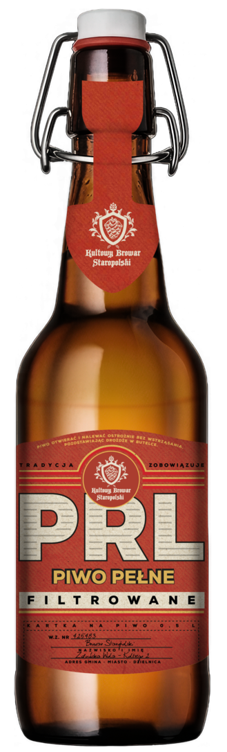 Zdjęcie produktu - Piwo PRL pełne 0,6l 5,8% but. bzzw.