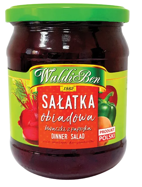 Sałatka obiadowa buraczki z pap. Waldiben 500/350g widok główny