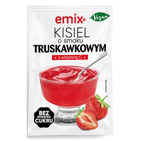 Kisiel truskawkowy Emix 40g widok 1