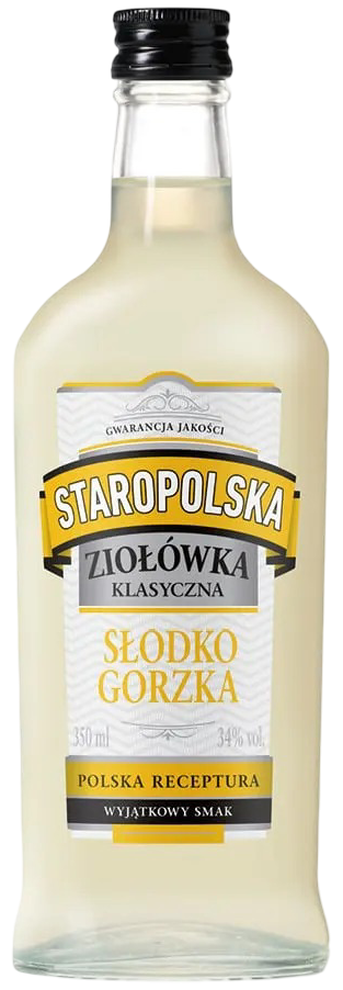 Likier Staropolska ziołówka słodko-gorz. 350ml 34% widok główny