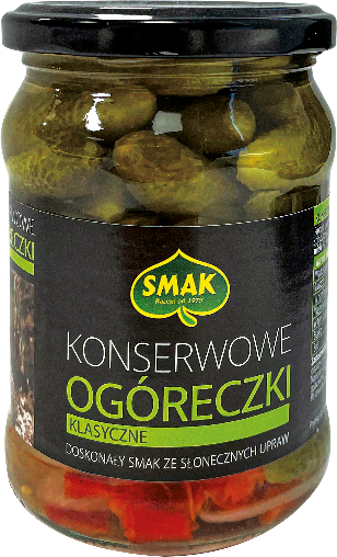 Ogóreczki konserwowe Smak 300/150g widok główny 