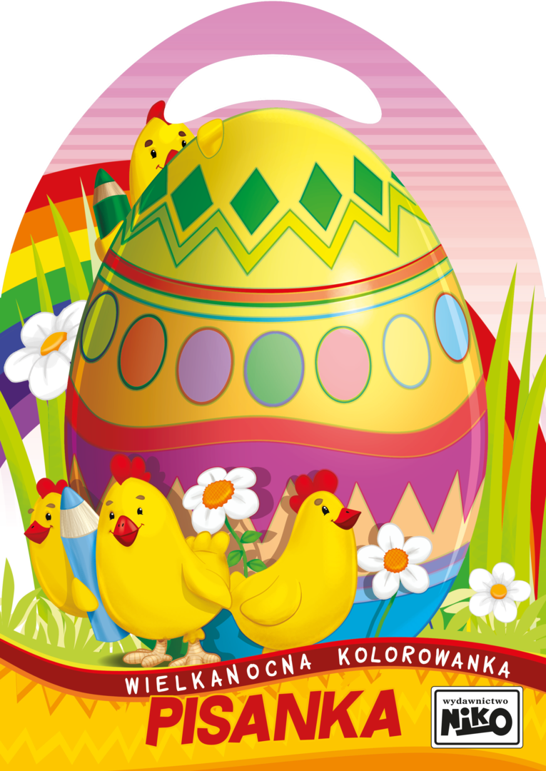 Kolorowanka wielkanocna z wykrojnika z naklejkami widok 3