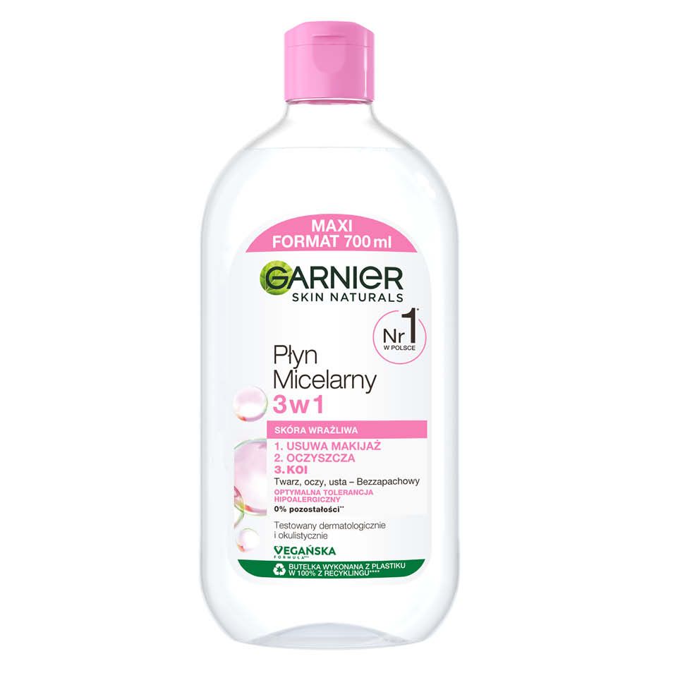 Płyn micelarny 3w1 Garnier 0,7l widok główny 