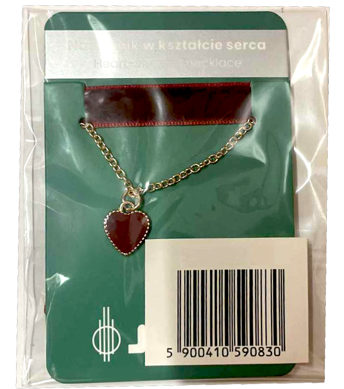 Naszyjnik/choker z serduszkiem mix widok 6