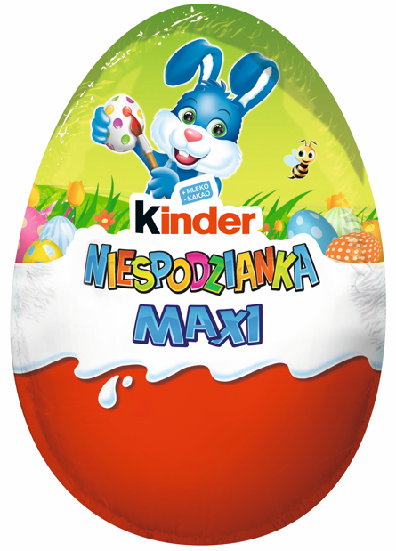 Jajko Kinder Niespodzianka maxi niebie. 100g BN25 widok główny