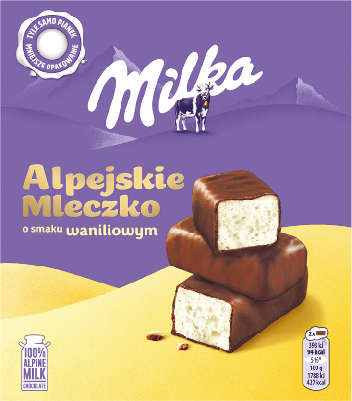 Bombonierka Alpejskie Mleczko happy cow 330g widok 1