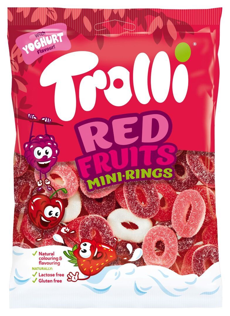 Żelki red fruits Trolli 200g widok 1
