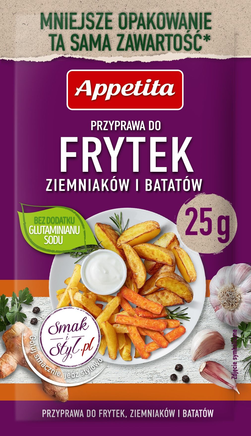 Przyprawa do frytek ziemnia i batatów Appetita 25g widok 1