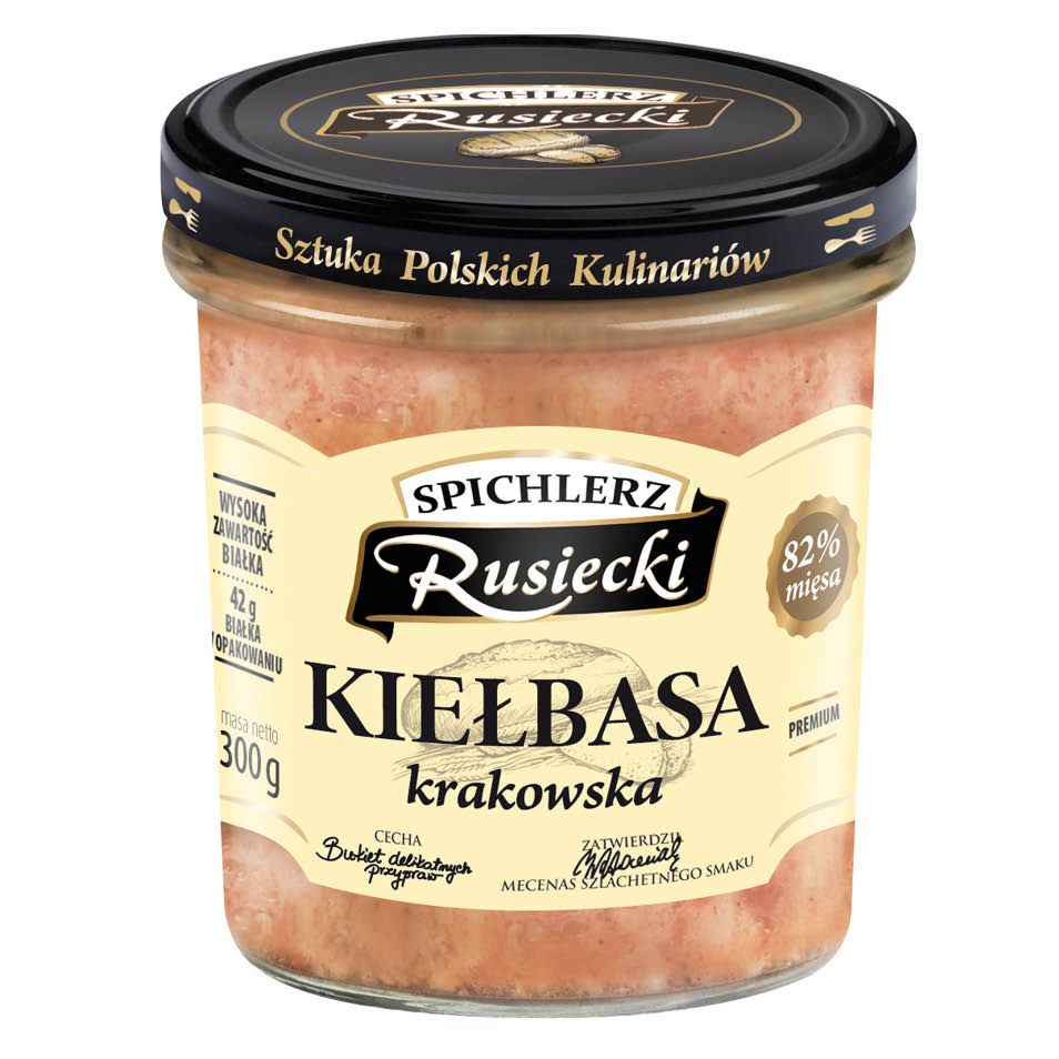 Kiełbasa Krakowska Spichlerz Rusiecki 300g widok 1