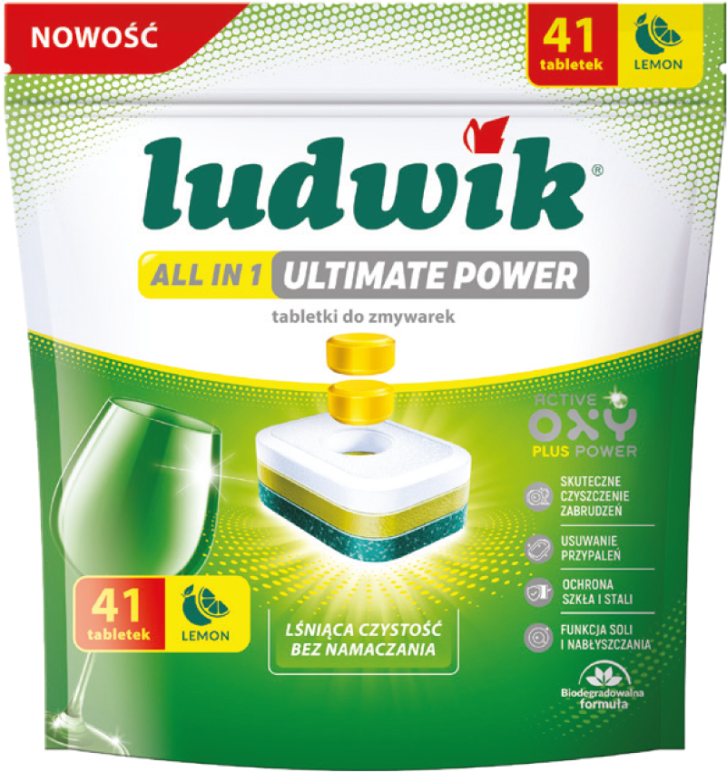 Tabletki do zmywarki All In One Ludwik 41szt widok główny