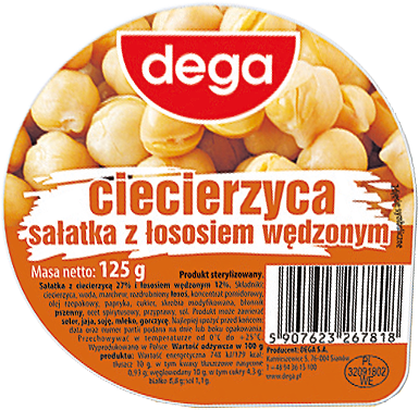 Sałatka z ciecierzycą Dega 125g mix widok 2
