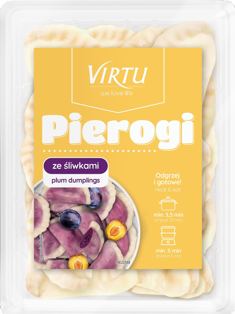 Pierogi ze śliwkami Virtu 500g widok 1