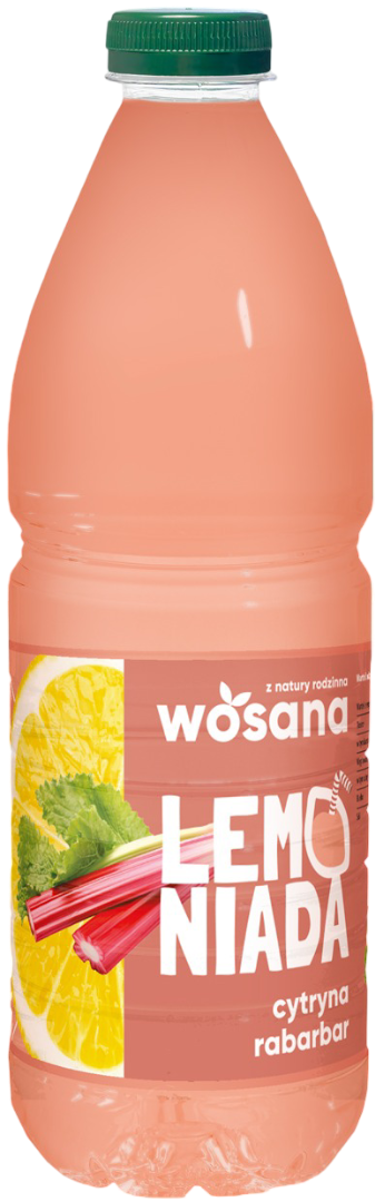 Lemoniada niegaz. cytryna rabarbar Wosana 1,5l widok 1