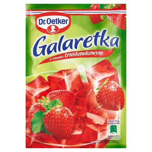 Galaretka truskawkowa Dr.Oetker 72g widok główny
