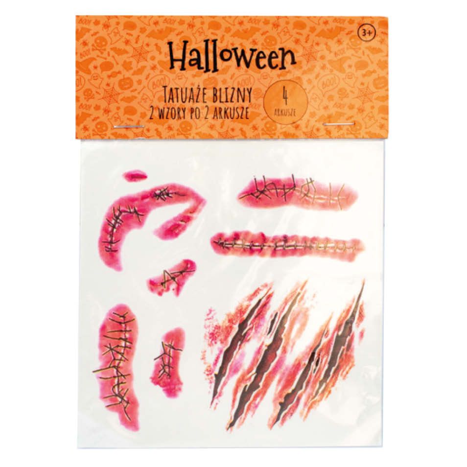 Zabawka tatuaże blizny H25 widok 1