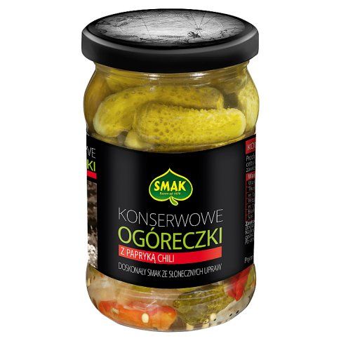 Ogóreczki konserwowe z chili Smak 300/150g widok 3