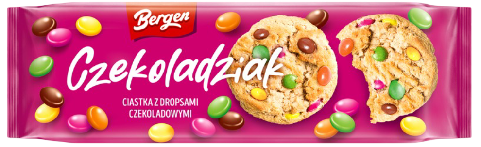 Ciastka Czekoladziak Bergen 135g mix widok główny