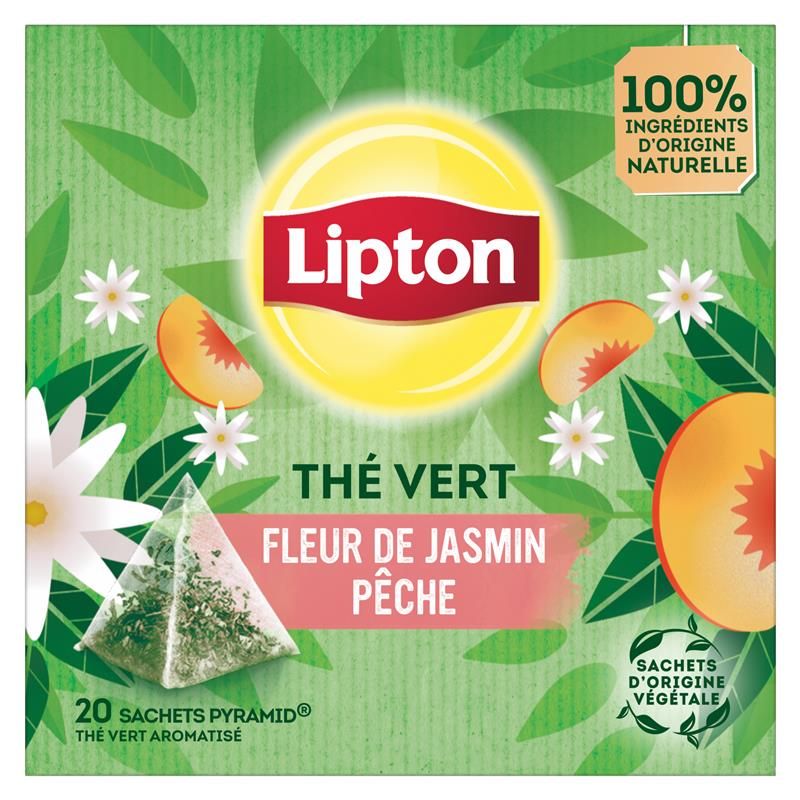 Herbata zielona jaśm brzos The Vert Lipton 20x1,6g widok 1