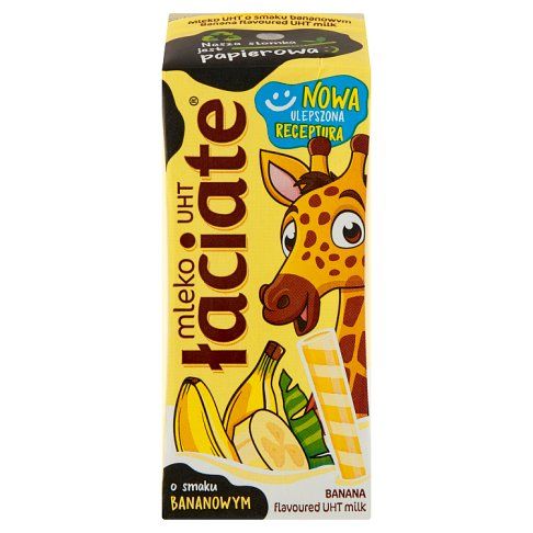 Mleko Łaciate Uht Bananowe 200ml widok 1