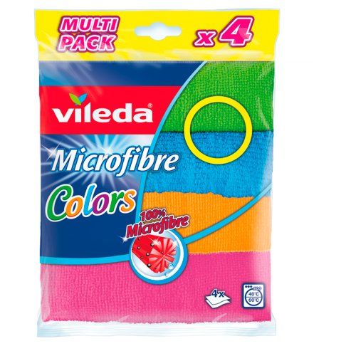 Ściereczka mikrofibra colors Vileda 4szt widok 1