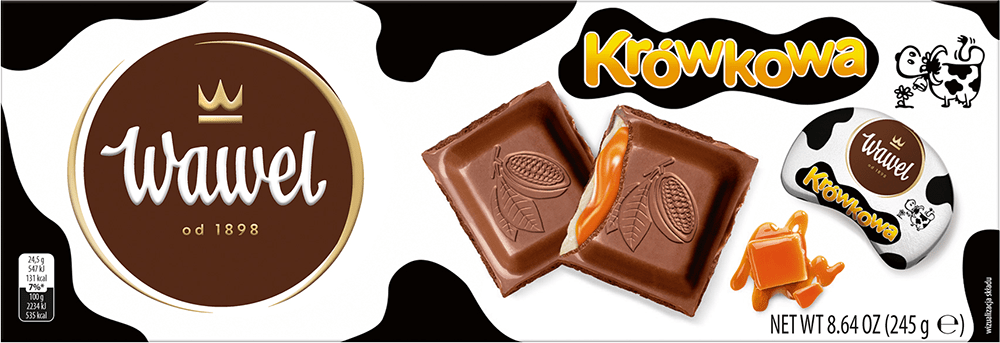 Czekolada krówkowa Wawel 245g widok główny