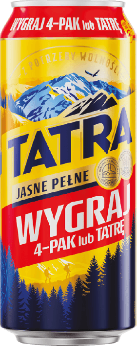 Piwo Tatra pils 0,5l 6% puszka widok główny 