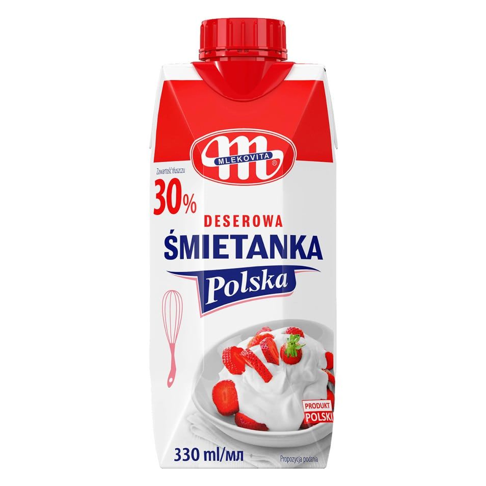 Śmietanka UHT 30% deserowa Polska Mlekovita 330ml widok 1