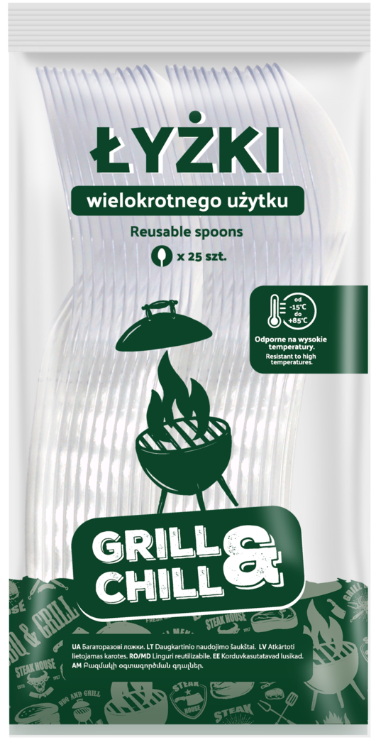 Łyżki transp wielokrotne użytku Grill&Chill 25szt widok 1