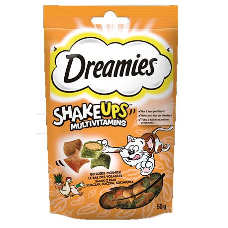 Przysmak dla kota drób koci Dreamies Shakeups 55g widok 1