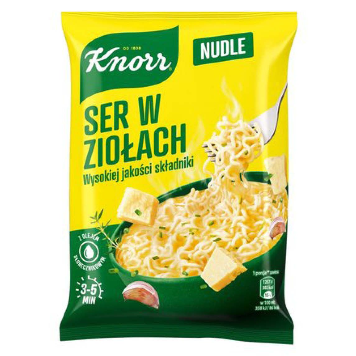 Zupa nudle ser w ziołach Knorr 61g widok 1